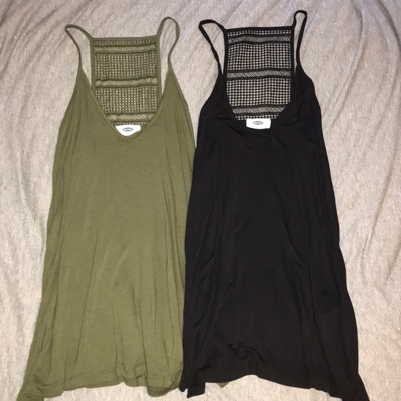 Old Navy Tops - Old Navy Tank Tops Green or Black or Both